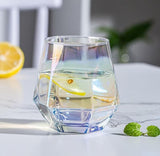 Diamond Wine Glasses Set of 6 Rocks Glasses Whiskey Glasses Crystal ,Cognac,Scotch,Cocktails Glass