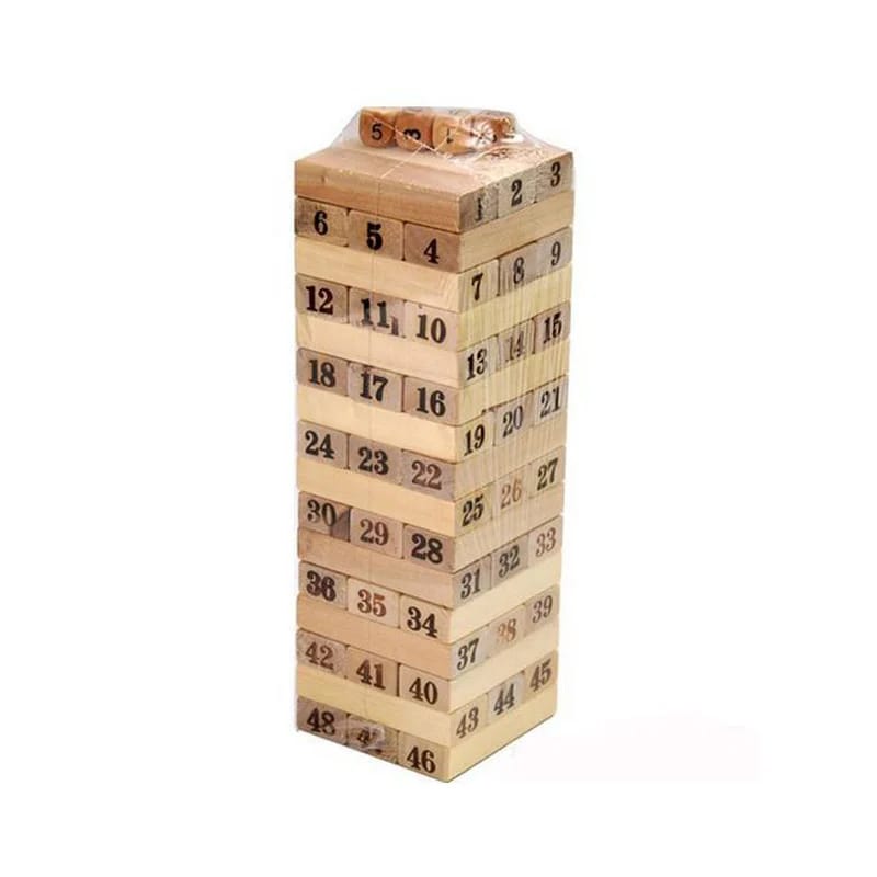 54pcs Jenga / block tower