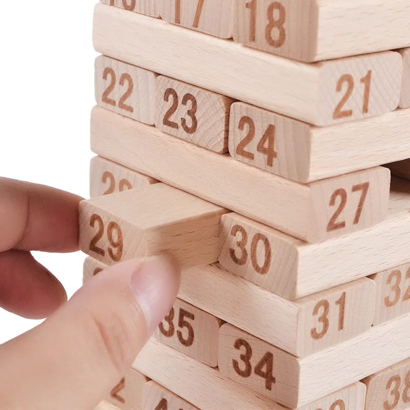 54pcs Jenga / block tower