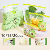 Reusable Food Storage Bags Plastic Ziplock Bags Leakproof Freezer Bags