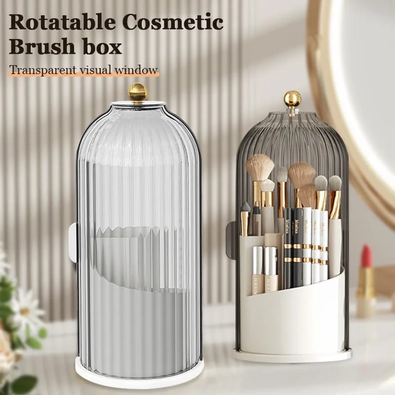 360° Rotating Makeup Brushes Holder