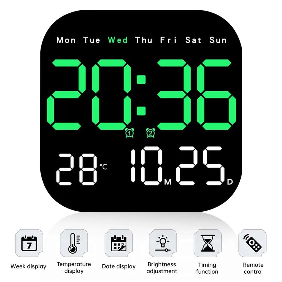 Large screen Digital wall clock