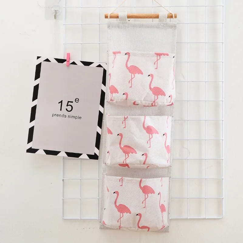 3 Pocket Wall Hanging Storage Bag