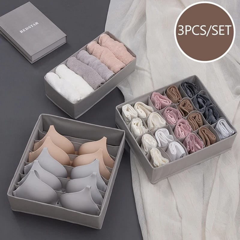 Underwear Bra Socks drawer organizer 3Pcs/Set