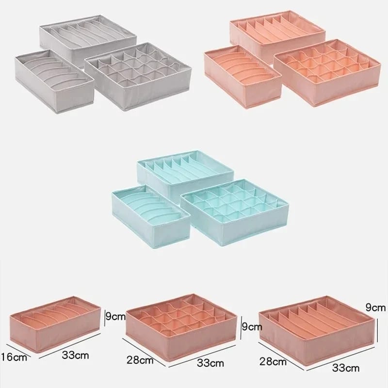 Underwear Bra Socks drawer organizer 3Pcs/Set