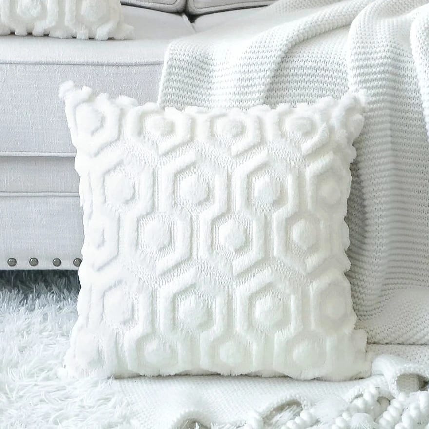 plush cushion cover by