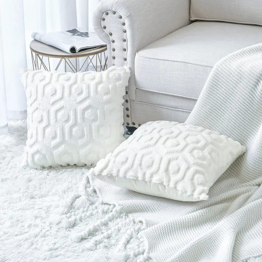 plush cushion cover