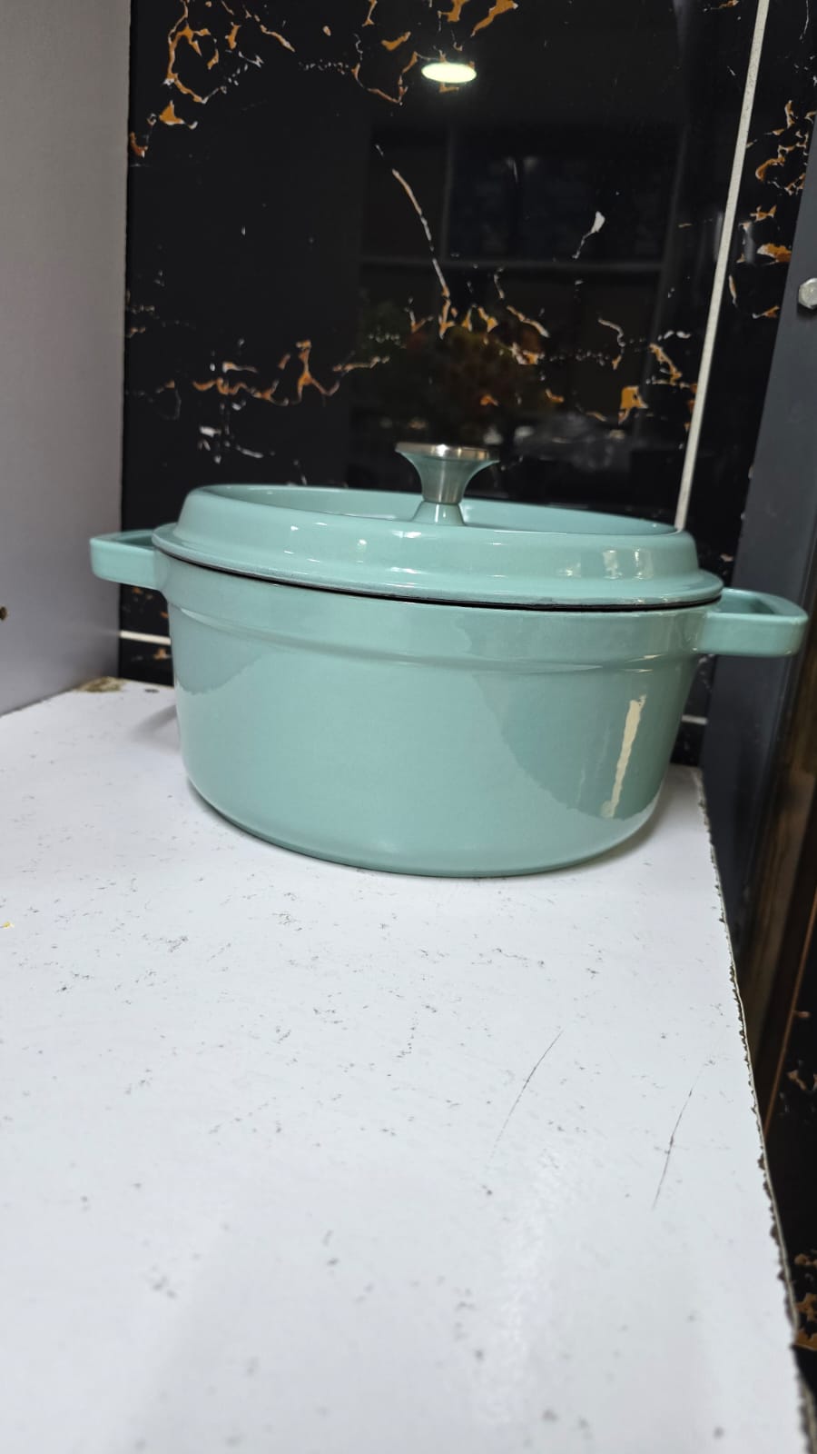 Single Enamel Cast Iron Cooking Pot