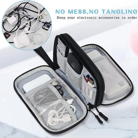 Travel Cable Organizer Bag Portable Power Bank Organizer Bag Waterproof