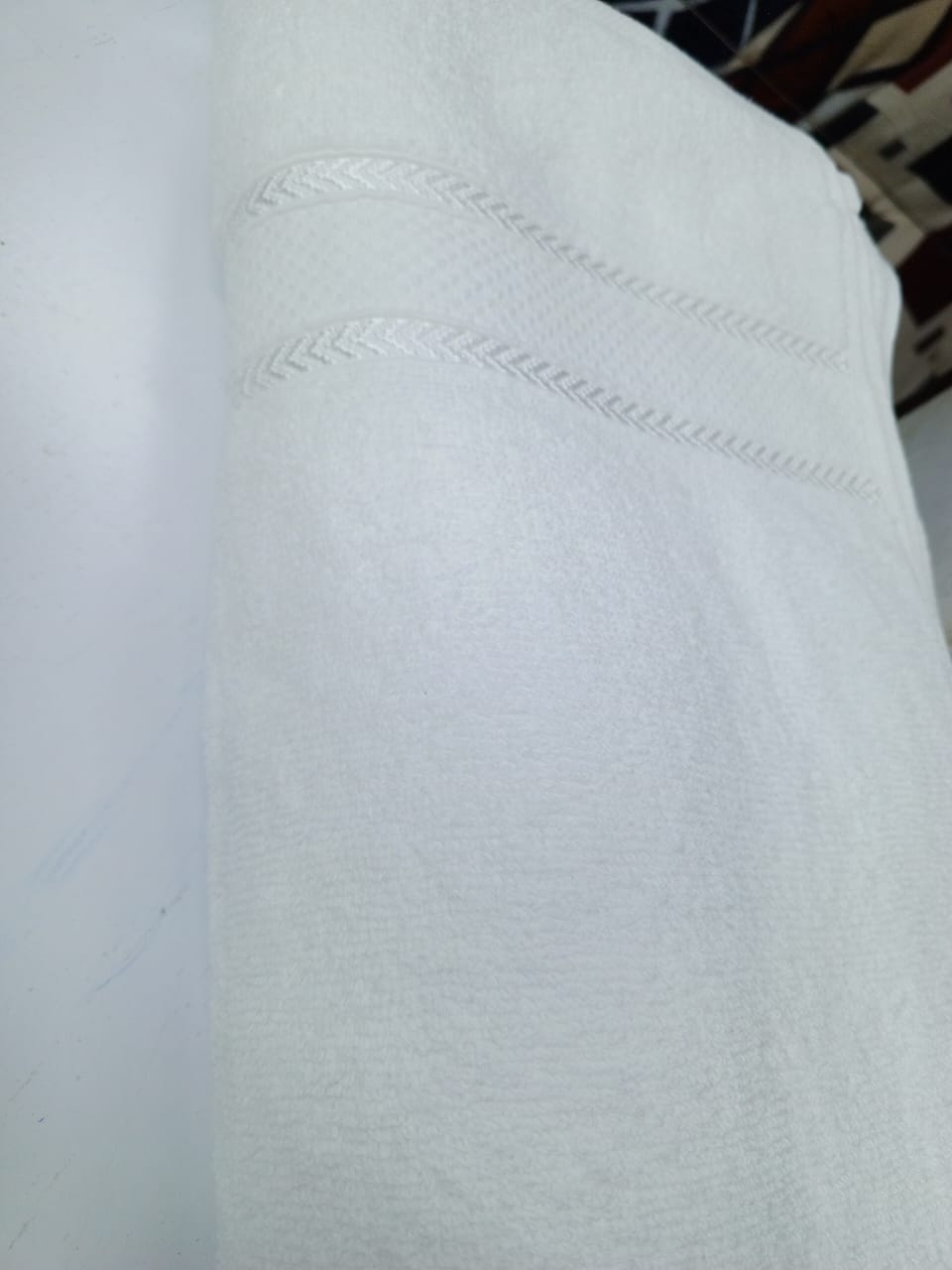 Camel brand white towel