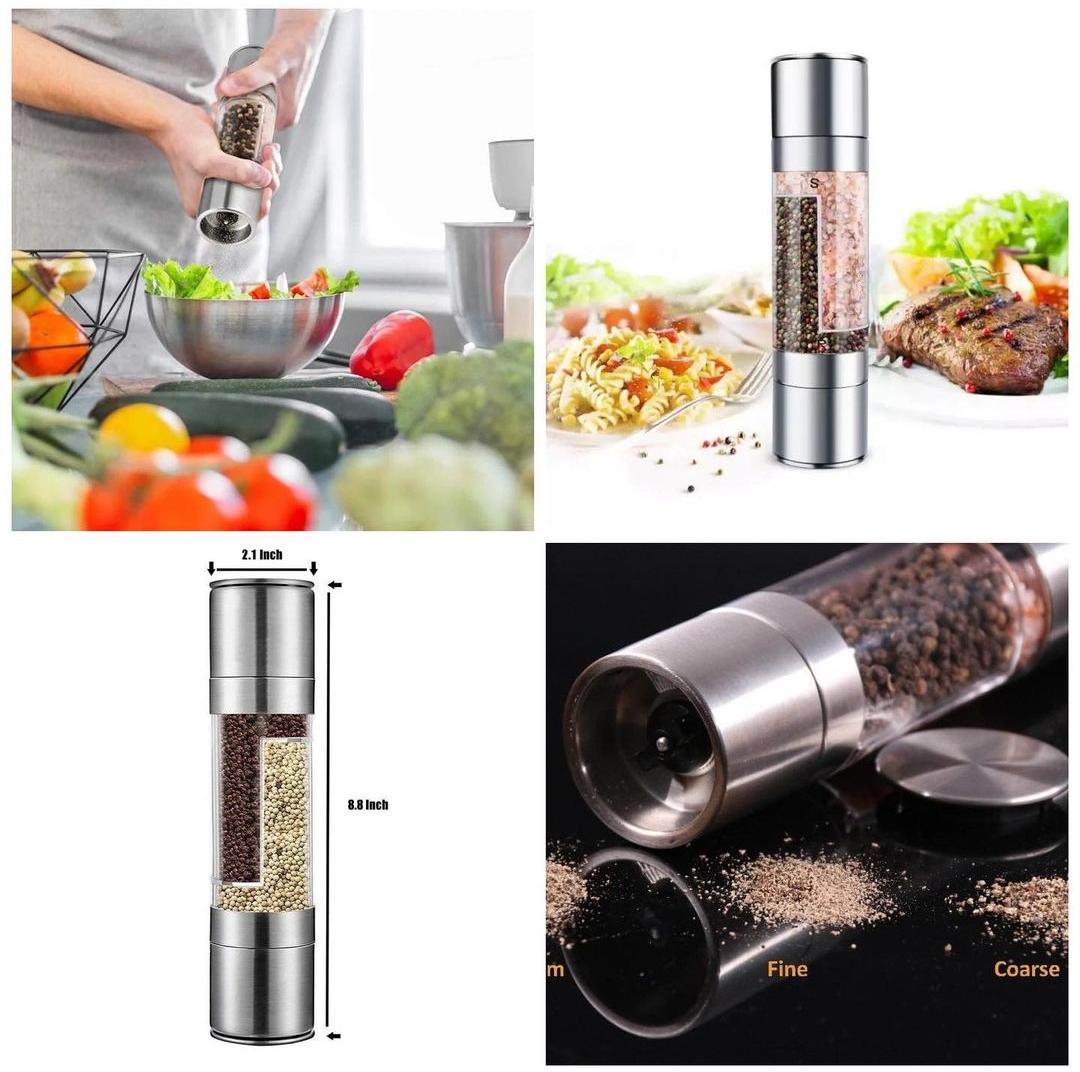 Double-layer Manual Grinding Pepper Salt Mills