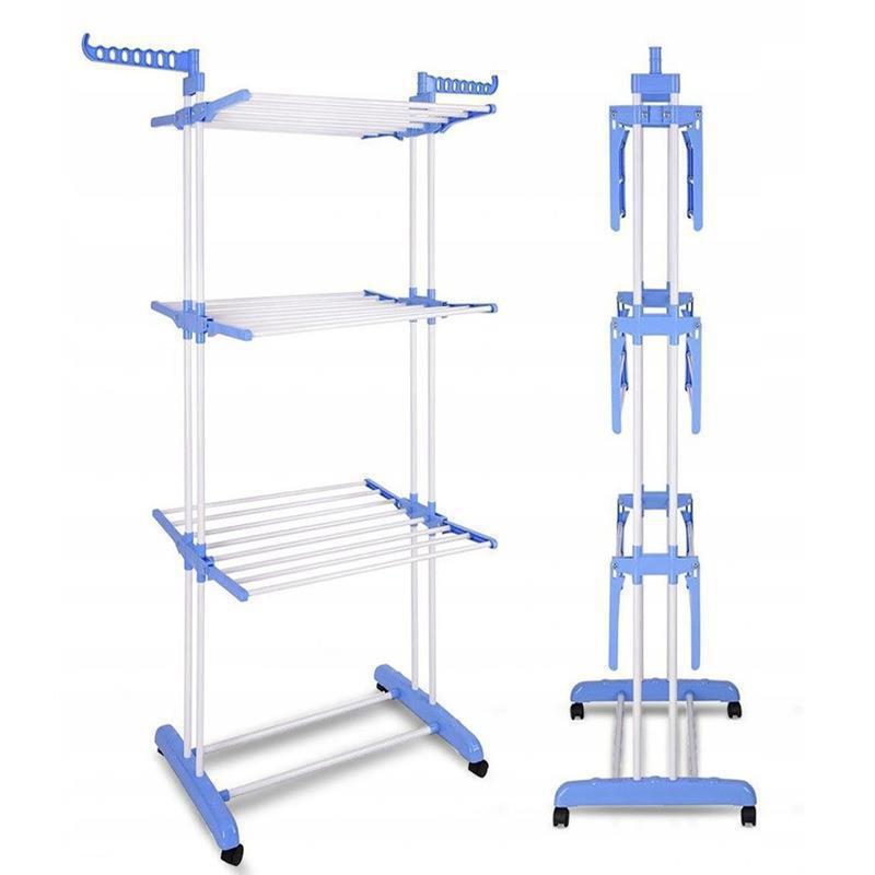 3 Layer Portable / Movable Cloth Drying  Rack