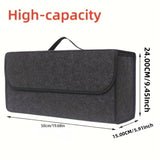 Portable foldable car trunk organizer