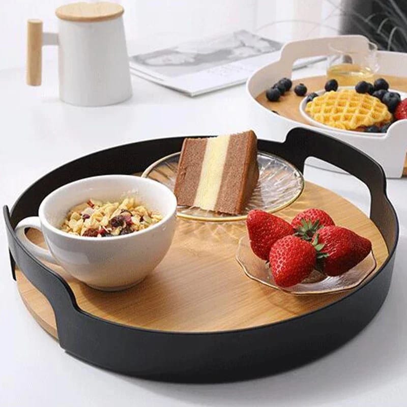 Multifunctional bamboo tray