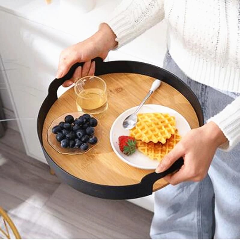 Multifunctional bamboo tray