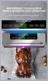 Electric vacuum sealer machine with 10pcs packaging papers