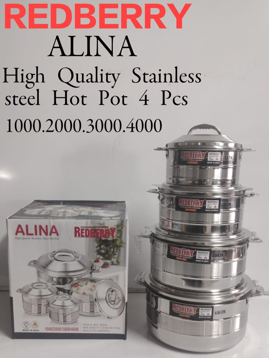 ALINA  insulated hot pots 4pc