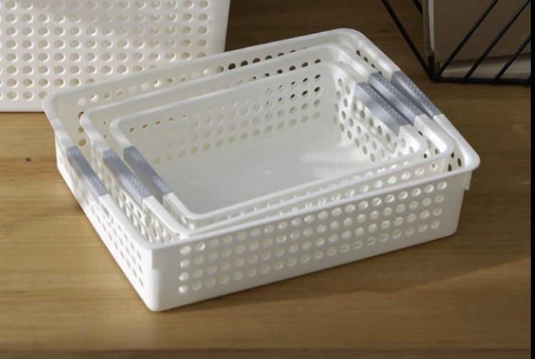 Multipurpose sundries storage baskets 3pcs set