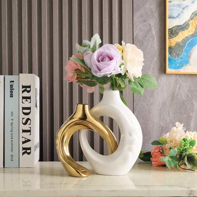 White and Gold Vase