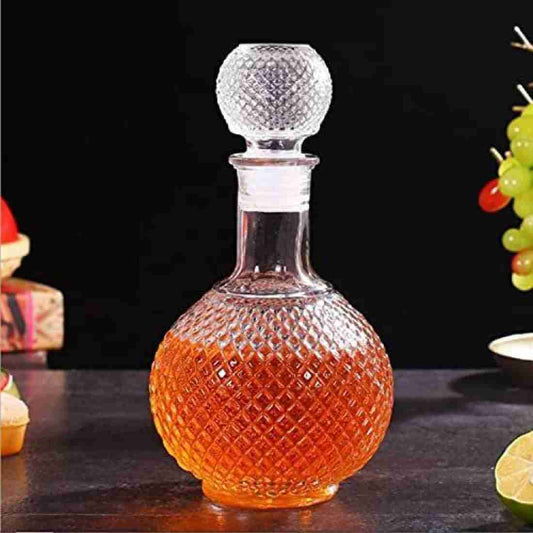 Crystal Glass Round Decanter