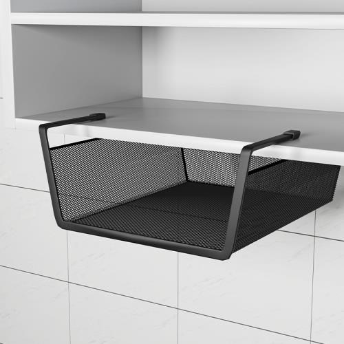 Under the shelf meshed cabinet organizer