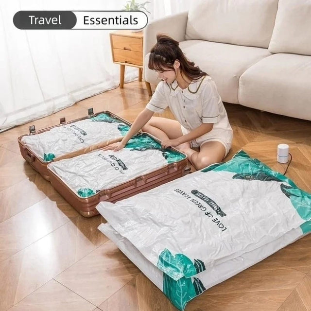 Vacuum compression storage bags (with electric pump)10pcs