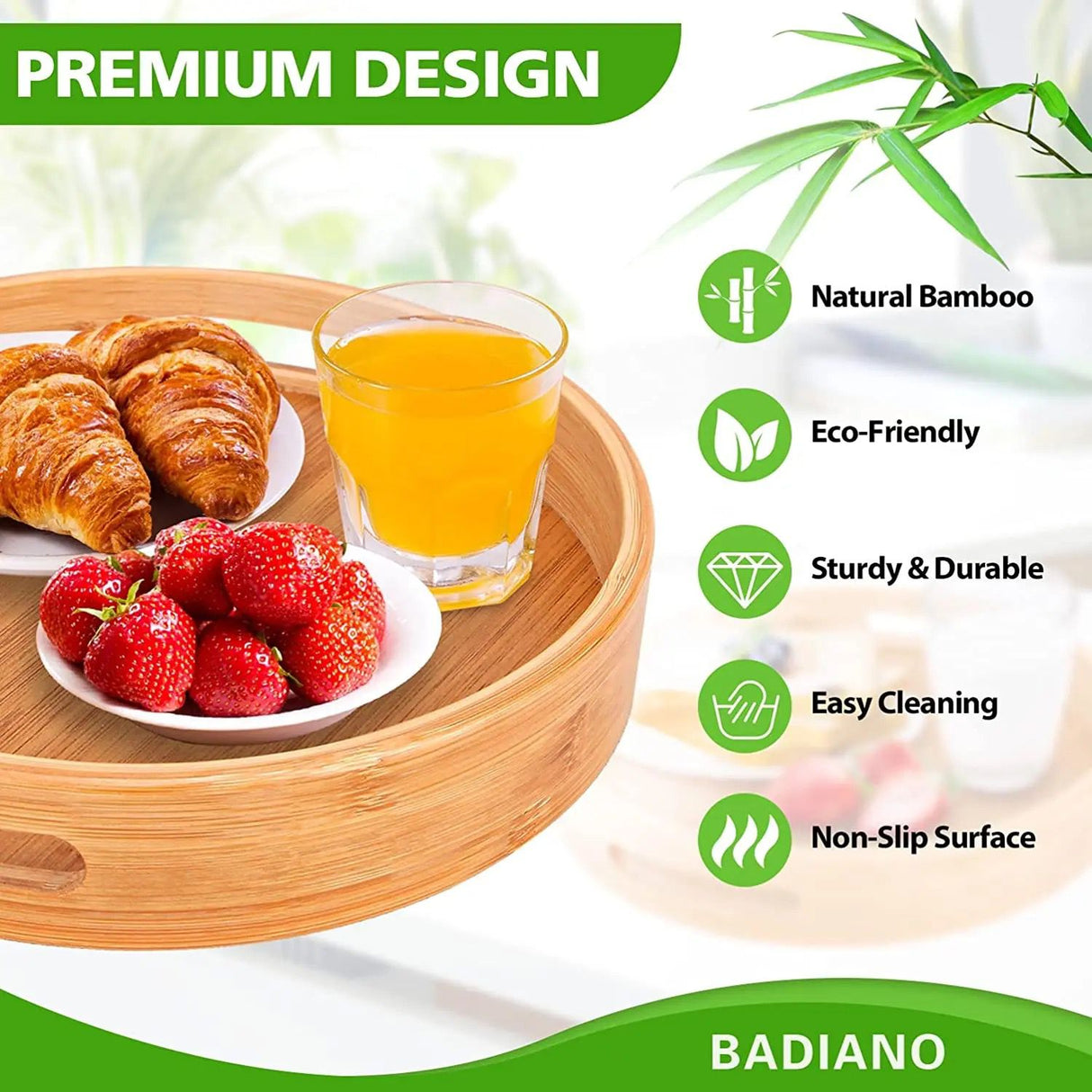 MULTIFUNCTIONAL BIG SIZED 4 IN 1 BAMBOO TRAYS