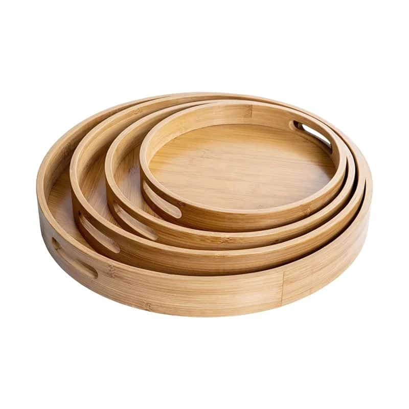 MULTIFUNCTIONAL BIG SIZED 4 IN 1 BAMBOO TRAYS