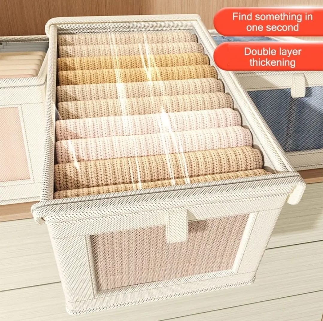 Wardrobe Foldable Clothes Organizer with a Cover