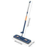 Rotating flat mop with extra mop pads