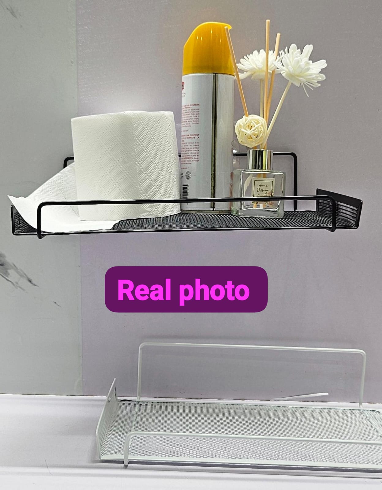 Multi-purpose mettalic wifi Router /remote organizer Shelf