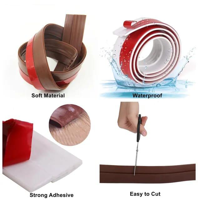 Waterproof Adhesive Silicone  rubber Under Door Sealing strip