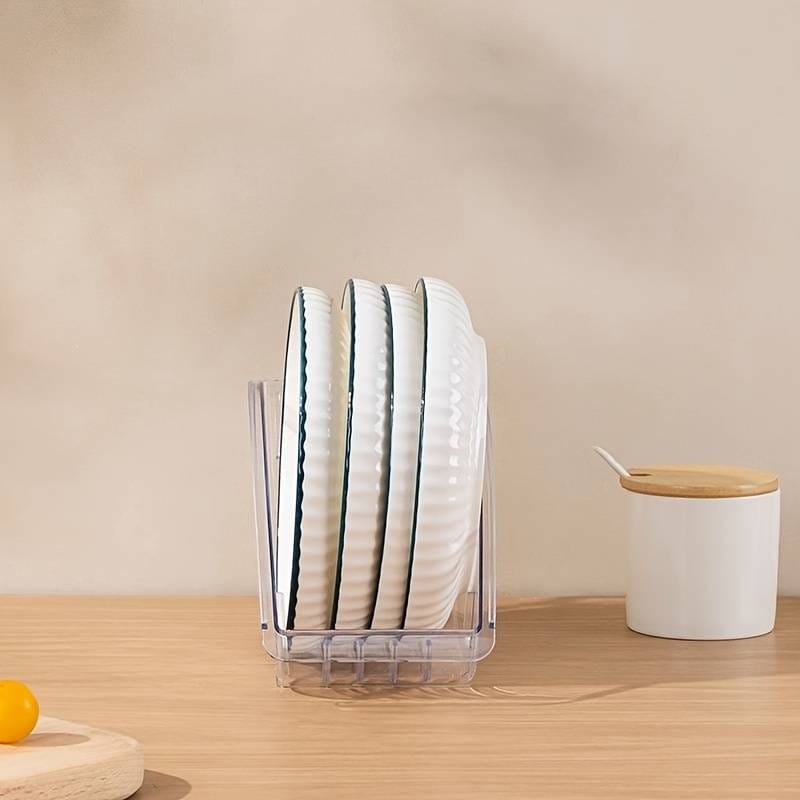 Dinner plate lid storage rack