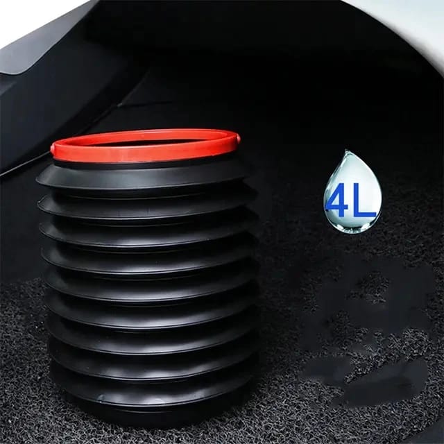 Collapsible car dustbin