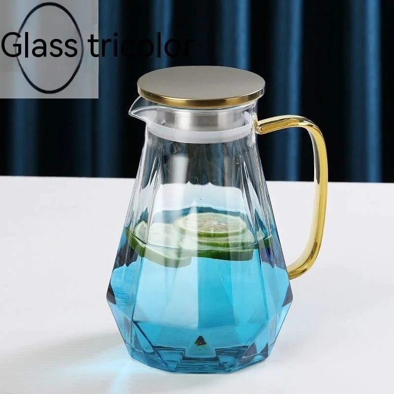 Diamond Pattern Texture Teapot Diamond Textured Glass Teapot Set – iDecorator