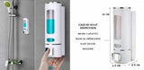 Wall mounted manual soap pump