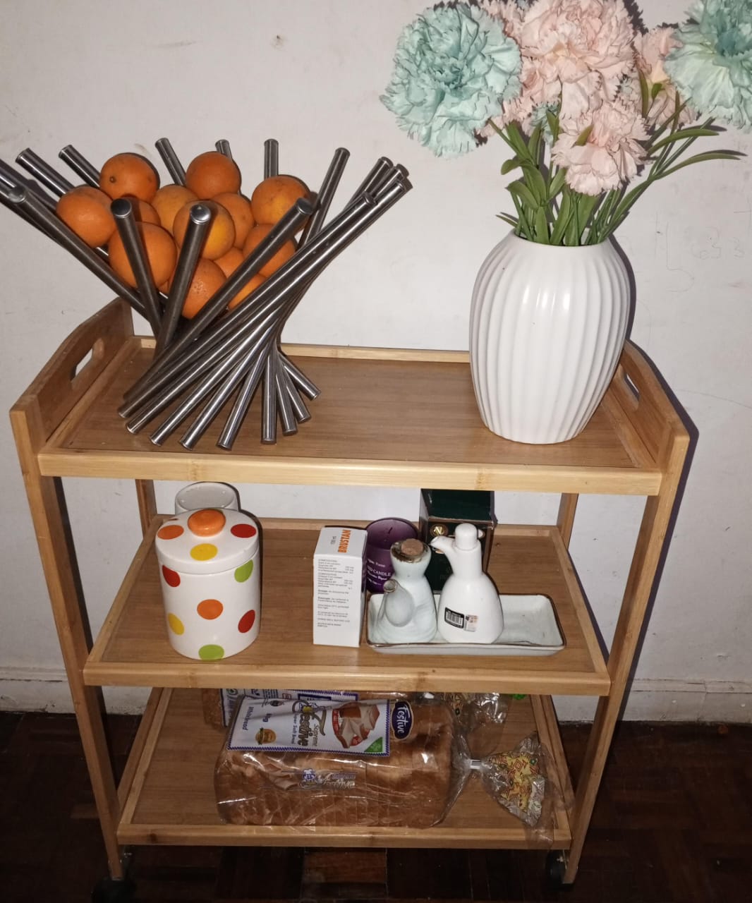 Mobile Bar Serving Cart/Side Table