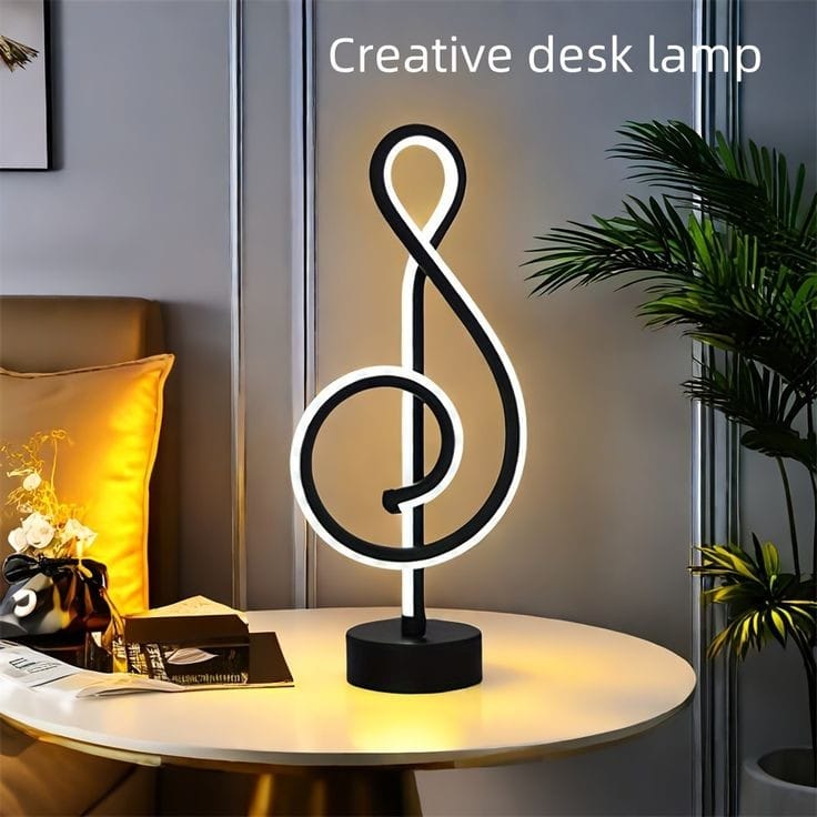 Rechargeable spiral table lamp