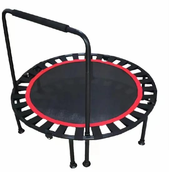 Trampoline with a handlebars