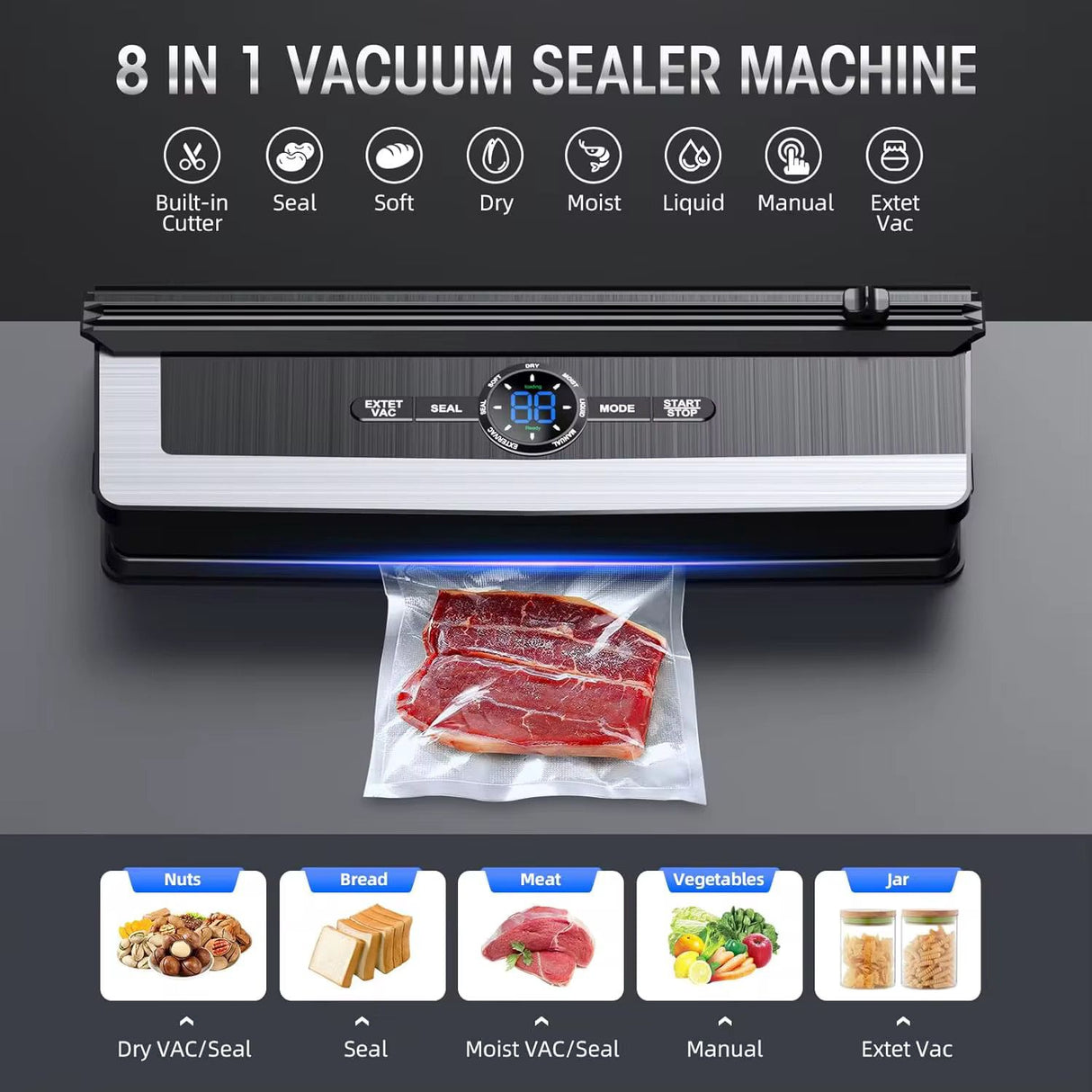 Vacuum Sealing Machine, Vacuum Sealer, Sealed Packing Machine