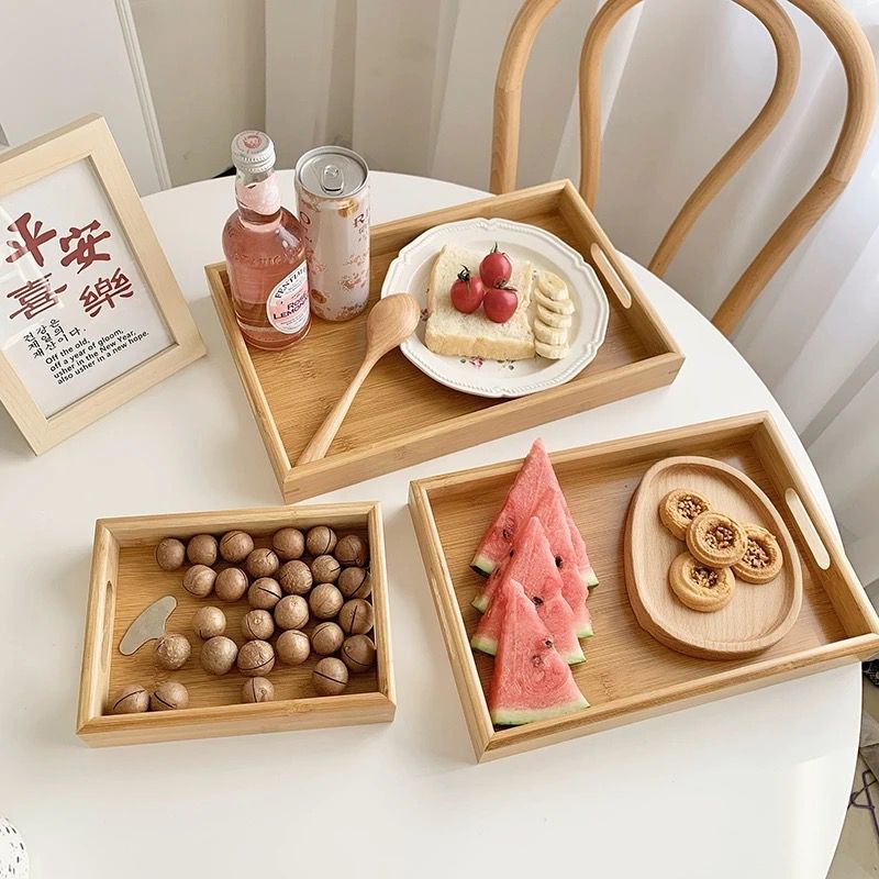 bamboo trays 3pcs