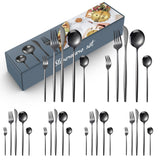 Black Cutlery Set  30