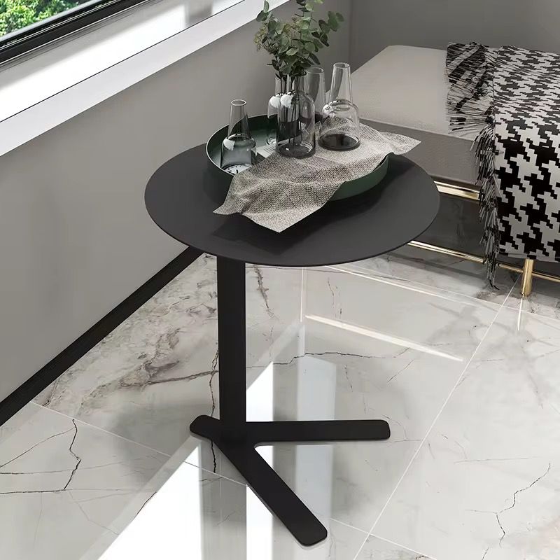 Modern Iron Frame Accent Side Table