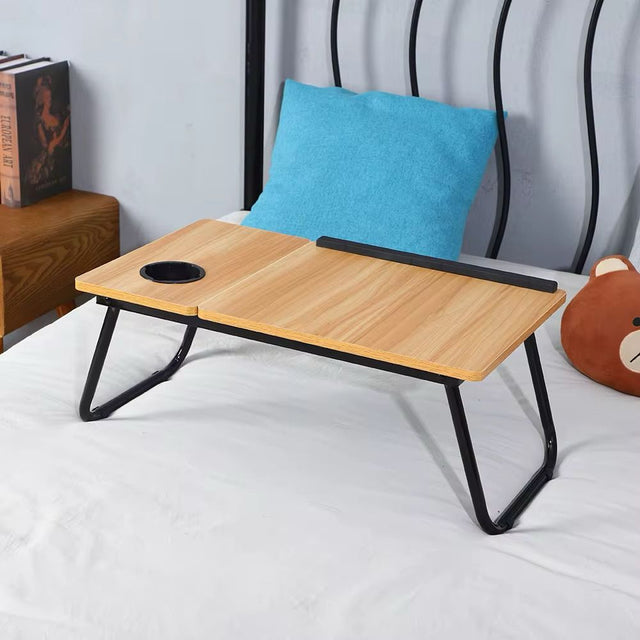 Adjustable Tilting Laptop Folding Table Stand Desk Bed Table with Foldable Legs