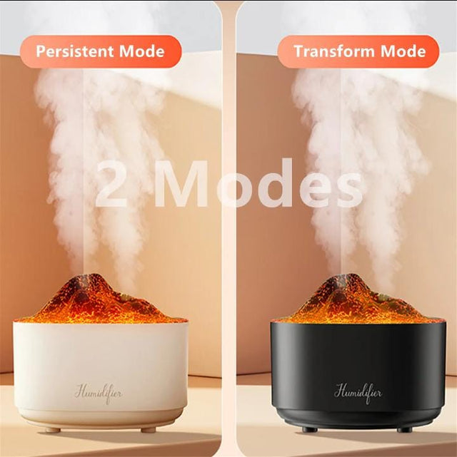 Ultrasonic volcano like  humidifier with  remote