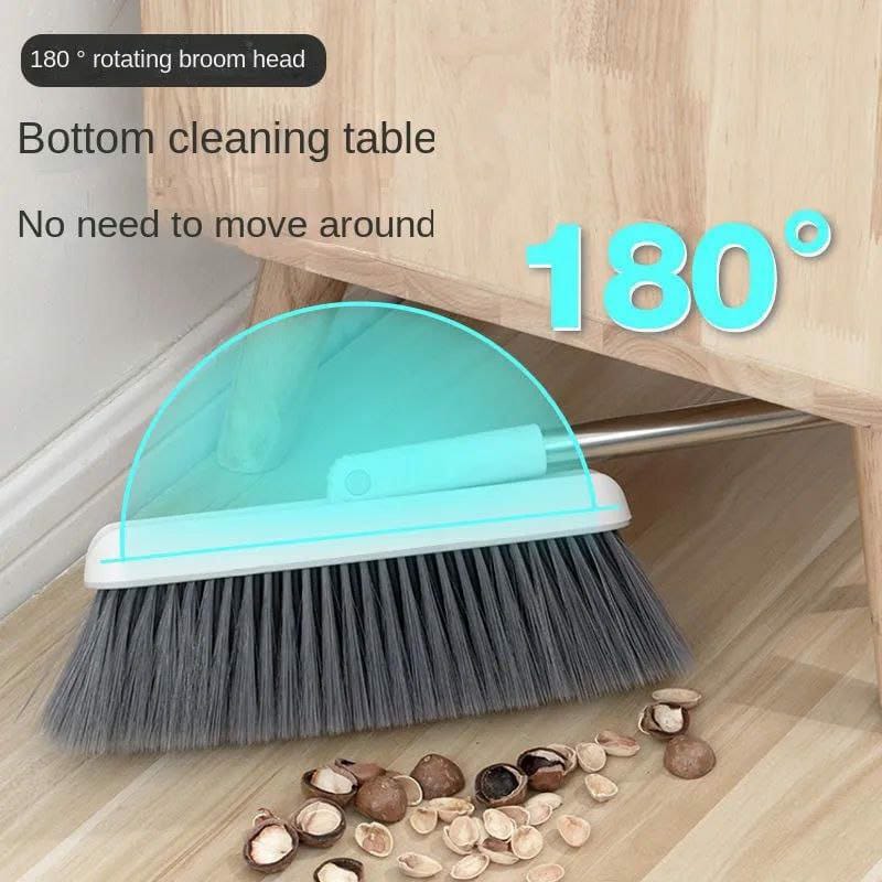 Broom and scoop folding dustpan