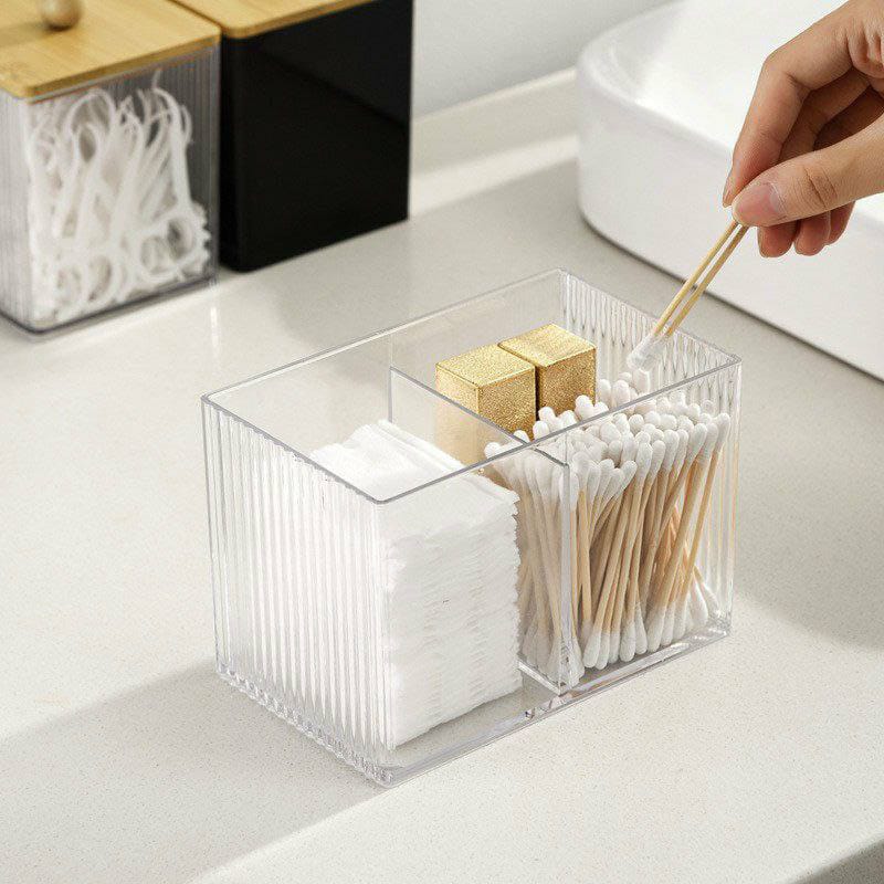 Acrylic Makeup Organizer Cotton Pad Storage Box