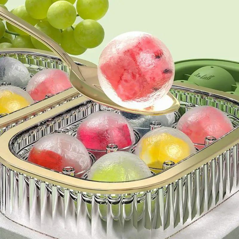 ice cube maker with tray and ball maker