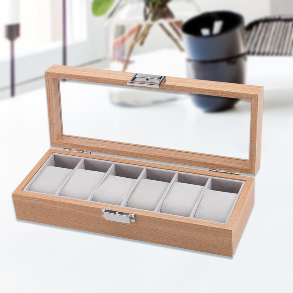 wooden watch organizer
