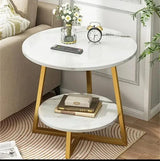 Eye-catching luxury double layered coffe side table